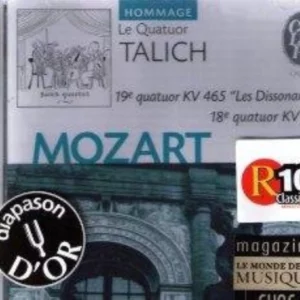 Mozart: 19e Quatuor KV 465 "Les Dissonances"; 18e Quatuor KV 464 Talich Qt 2003