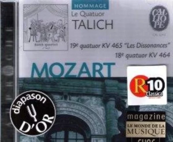 Mozart: 19e Quatuor KV 465 "Les Dissonances"; 18e Quatuor KV 464 Talich Qt 2003