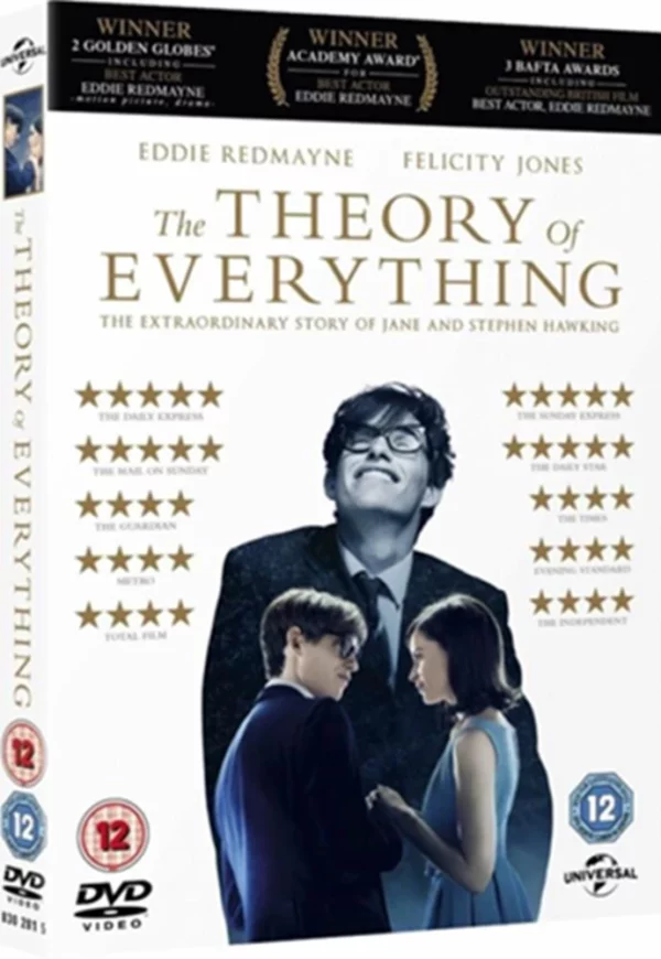 The Theory Of Everything Eddie Redmayne New DVD Top-quality Free UK shipping