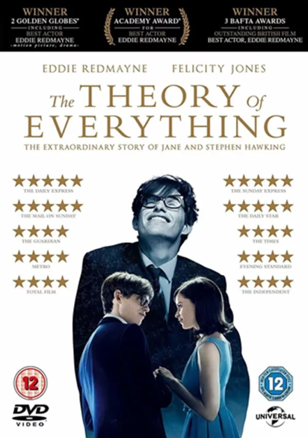 The Theory Of Everything Eddie Redmayne New DVD Top-quality Free UK shipping