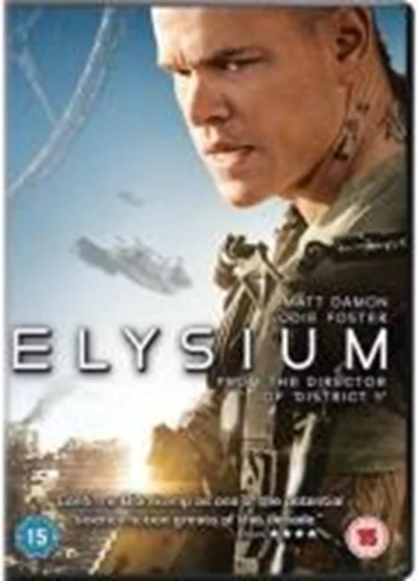 Elysium Matt Damon 2013 DVD Top-quality Free UK shipping