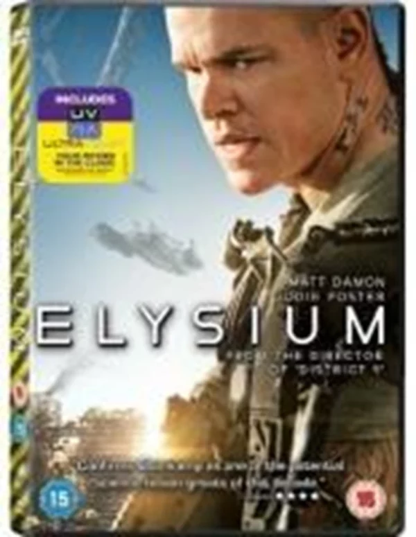 Elysium Matt Damon 2013 DVD Top-quality Free UK shipping