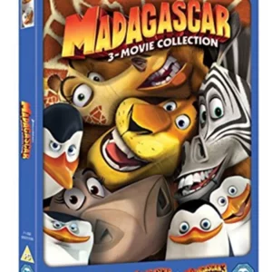 Madagascar 3-movie collection Eric Darnell 2015 DVD Top-quality