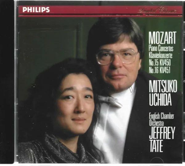 MOZART - Piano Concertos No 15 & 16 Mitsuko Uchida / Jeffrey Tate 1991 CD