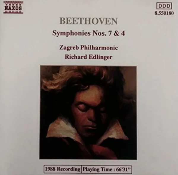 Symphonies Nos. 7 & 4 Beethoven 1988 CD Top-quality Free UK shipping