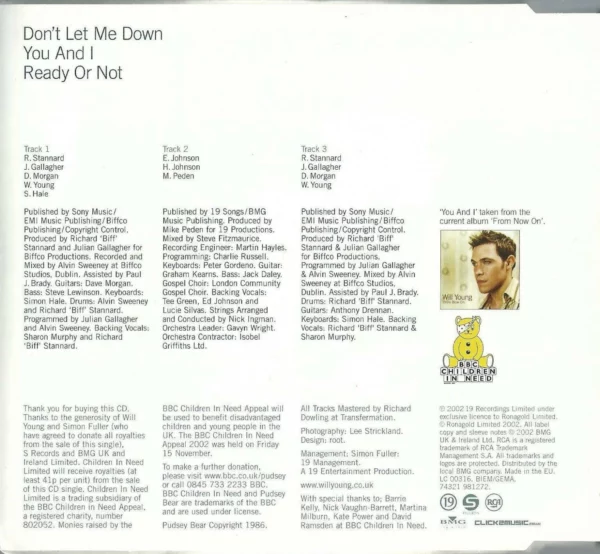 Don't Let Me Down / You And I Will Young 2002 CD Top-quality Free UK shipping