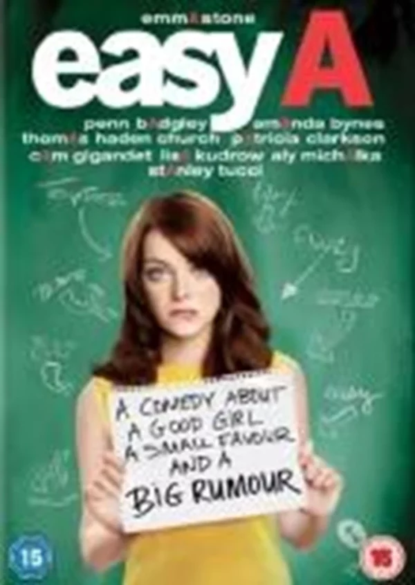 Easy A Emma Stone 2011 DVD Top-quality Free UK shipping