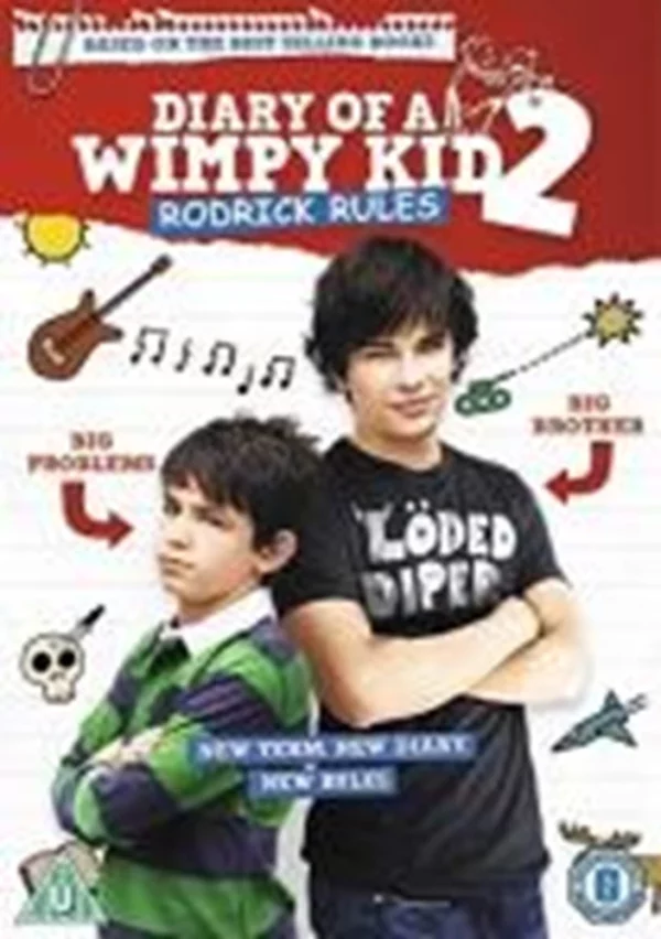 Diary of a Wimpy Kid 2: Rodrick Rules Zachary Gordon 2012 DVD Top-quality