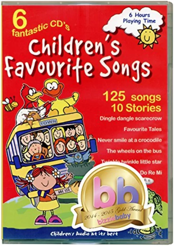 Children's Favourite Songs (6 CD pack) 2014 New DVD Top-quality