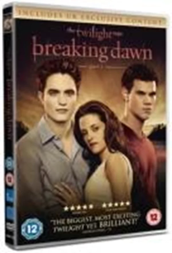 The Twilight Saga: Breaking Dawn - Part 1 Kristen Stewart 2012 DVD Top-quality