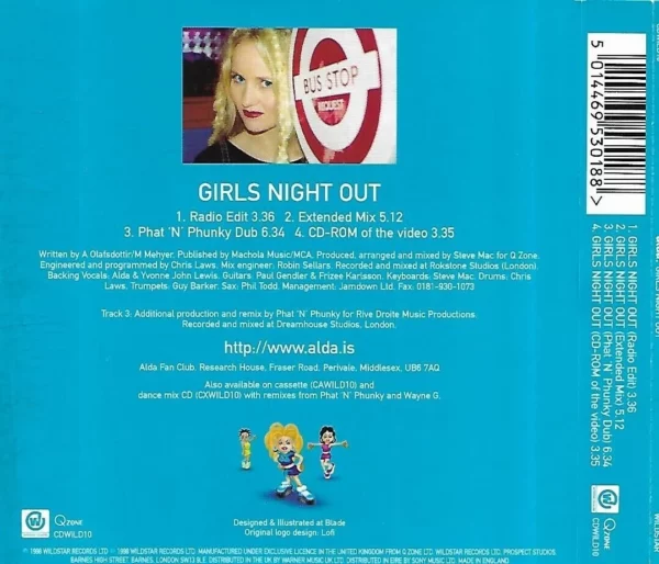 Girls Night Out Alda 1998 CD Top-quality Free UK shipping