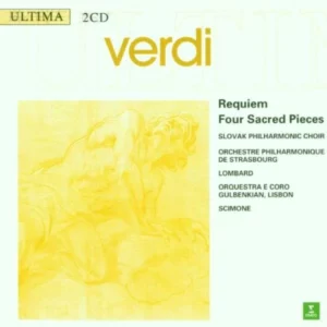 Verdi: Requiem/Sacred Pieces Verdi, Lombard, Scimone 1997 CD Top-quality