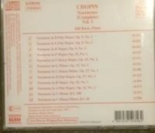 Chopin: Nocturnes, Vol.1 various 1997 CD Top-quality Free UK shipping