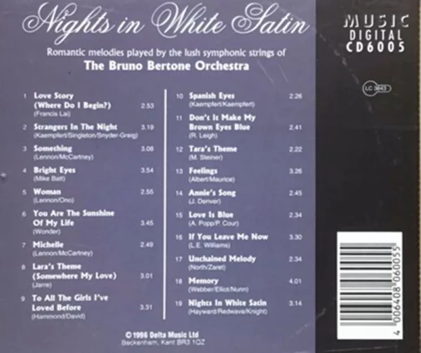 Nights in White Satin Various artists 1996 CD Top-quality Free UK shipping