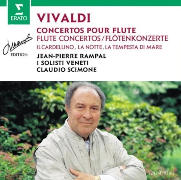 Vivaldi: 6 Flute Concertos Jean-Pierre Rampal & Scimone, 1993 CD Top-quality