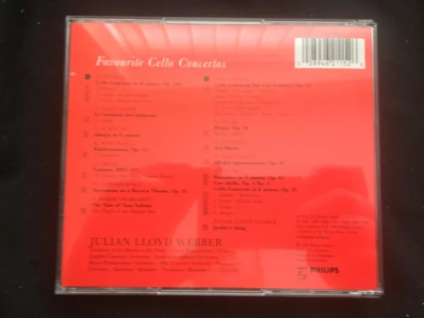 Favourite Cello Concertos Julian Lloyd Webber 1999 CD Top-quality