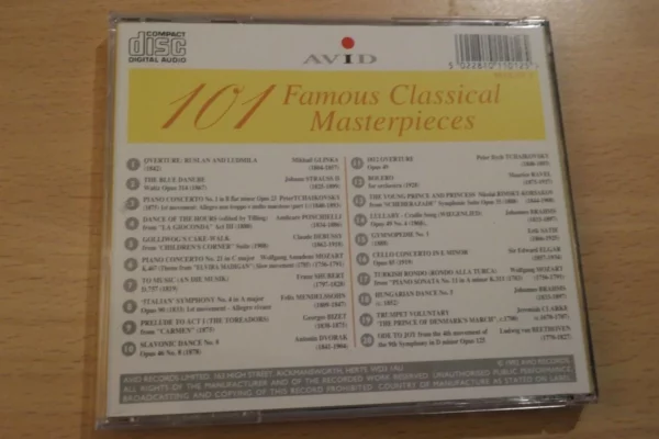 101 Famous Classical Masterpieces Vol.5 Various CD Top-quality Free UK shipping