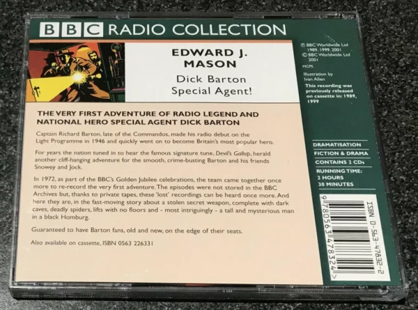 BBC Radio's First Superhero Edward J. Mason 2001 CD Top-quality