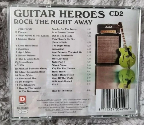 Guitar heroes Rock the night away CD 2 Various 2003 CD Top-quality