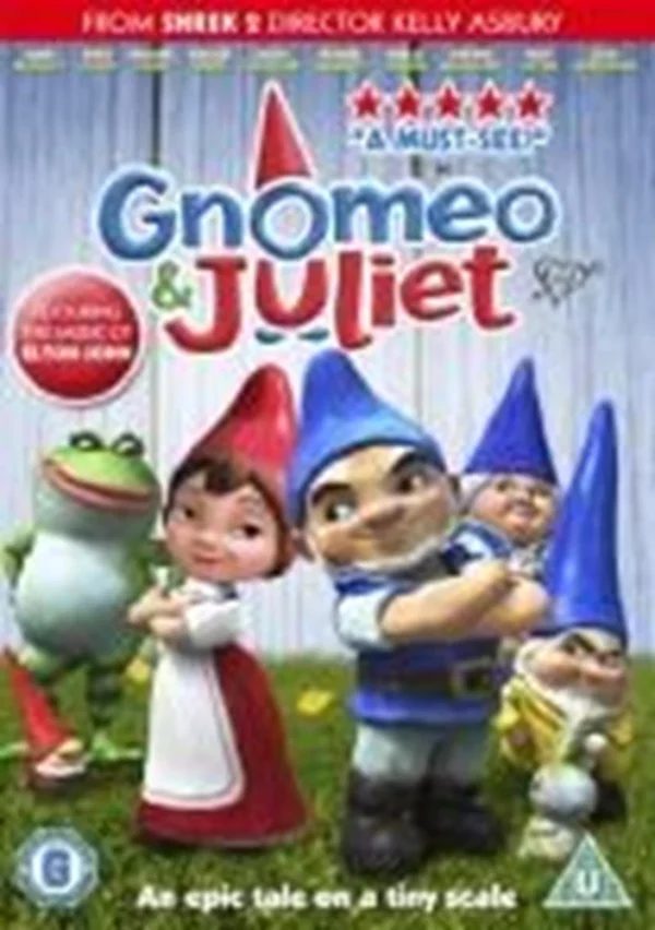 Gnomeo & Juliet James McAvoy 2011 DVD Top-quality Free UK shipping