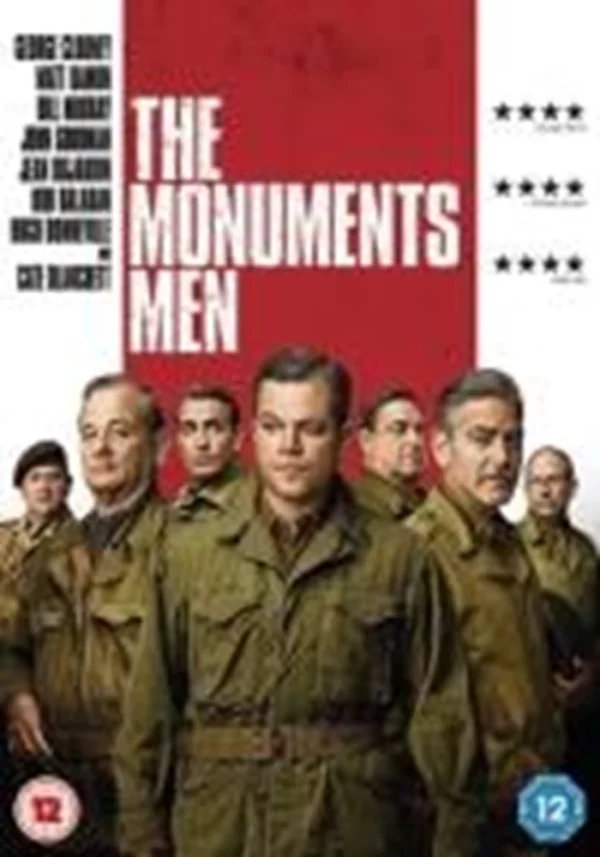 The Monuments Men Matt Damon 2014 DVD Top-quality Free UK shipping