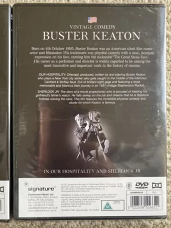 Buster Keaton in Our Hospitality/Sherlock Jr Buster Keaton 2007 DVD Top-quality