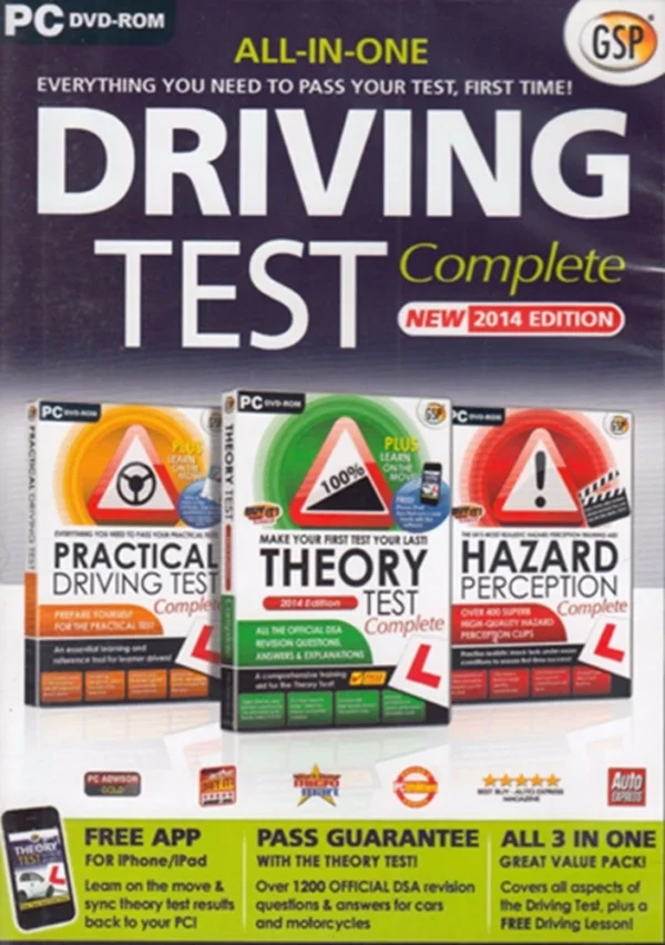 Driving Test Complete 2014 DVD Top-quality Free UK shipping