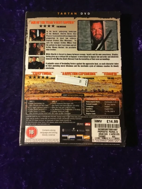 The Proposition Ray Winstone, Guy Pearce, Emily Watson, Richard W 2006 DVD