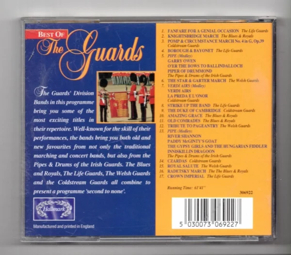 Best of the Guards Various Artists 1997 CD Top-quality Free UK shipping