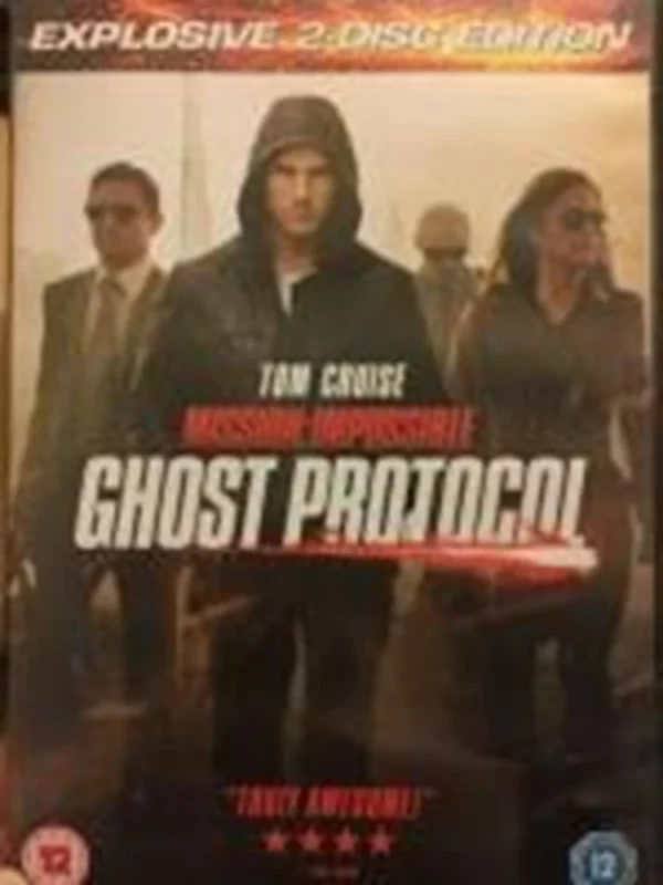 Mission Impossible: Ghost Protocol Tom Cruise 2012 DVD Top-quality