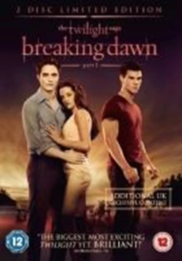 The Twilight Saga: Breaking Dawn robert patterson 2012 DVD Top-quality