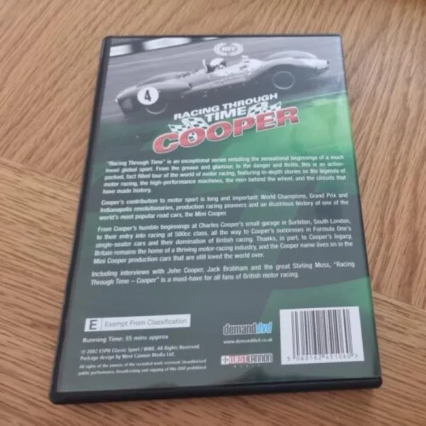 Racing Through Time - The Cooper Story 2008 DVD Top-quality Free UK shipping