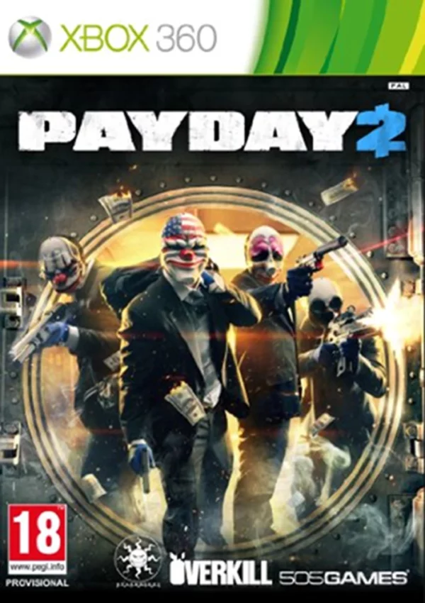 Payday 2 Microsoft Xbox 360 2013 Top-quality Free UK shipping