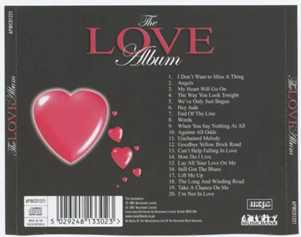 THE LOVE ALBUM Variuos 2001 New CD Top-quality Free UK shipping