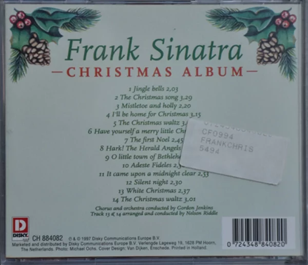 Christmas Album Frank Sinatra 1997 CD Top-quality Free UK shipping