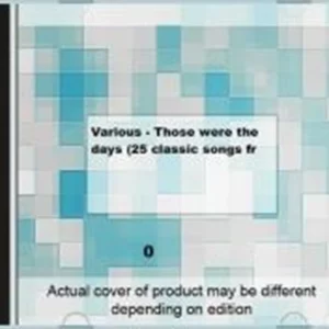 Those were the days Various 1998 CD Top-quality Free UK shipping