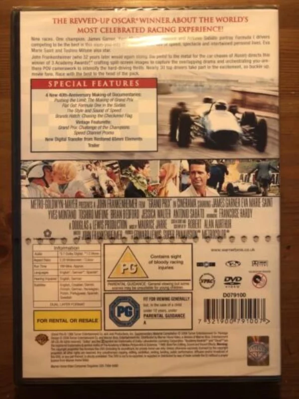 Grand Prix James Garner 2006 DVD Top-quality Free UK shipping