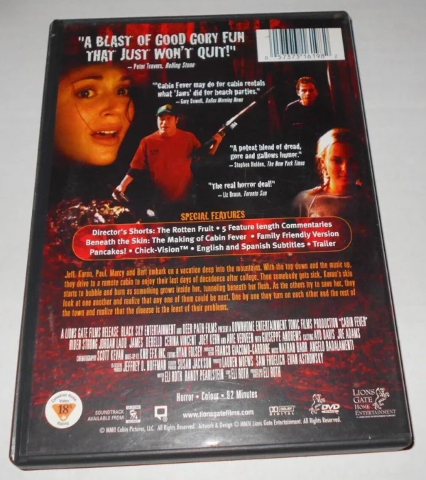 Cabin Fever Rider Strong 2004 DVD Top-quality Free UK shipping