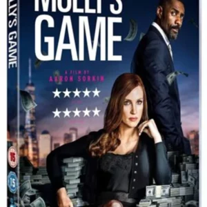 Molly's Game Jessica Chastain 2017 DVD Top-quality Free UK shipping