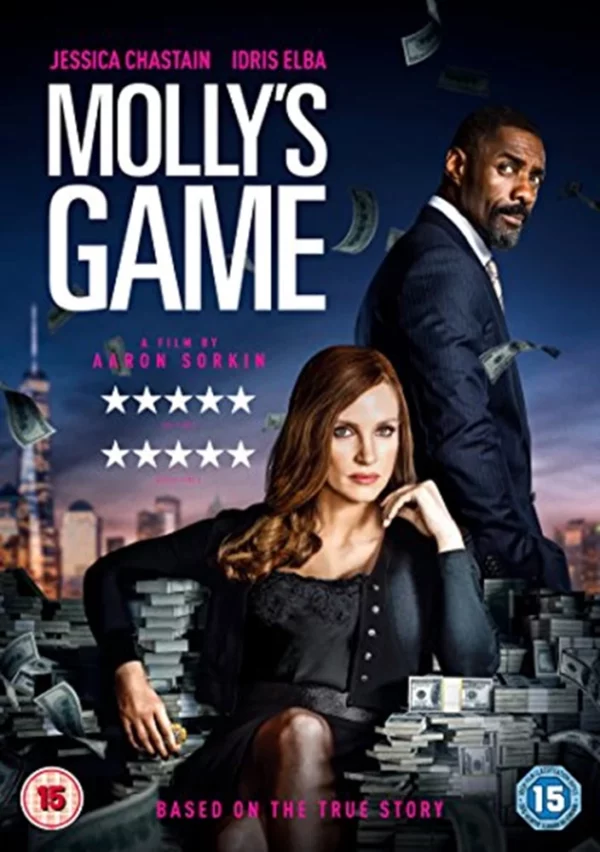 Molly's Game Jessica Chastain 2017 DVD Top-quality Free UK shipping