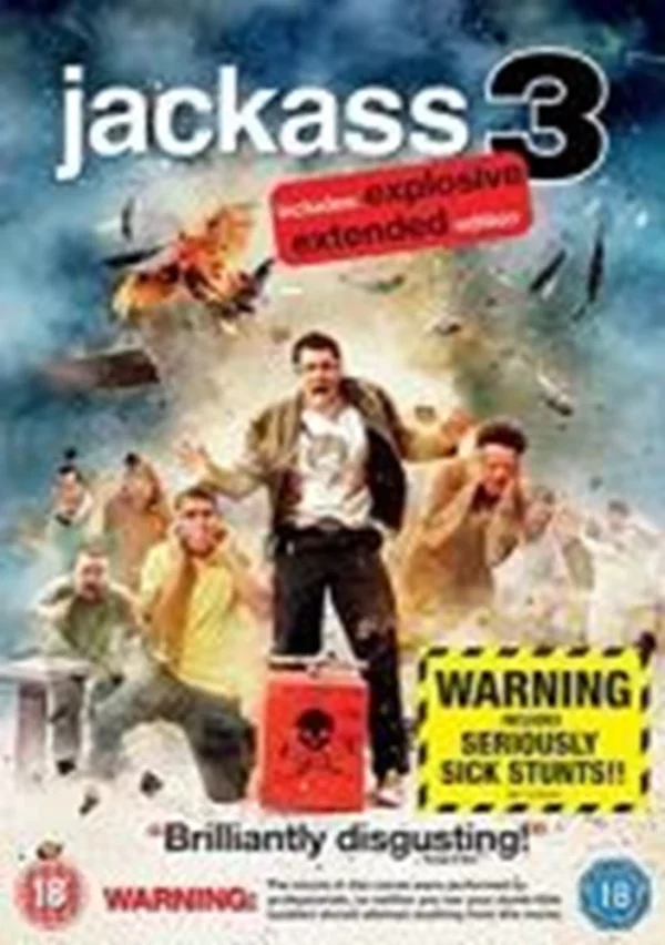 Jackass 3: The Explosive Extended Edition Johnny Knoxville 2011 DVD Top-quality