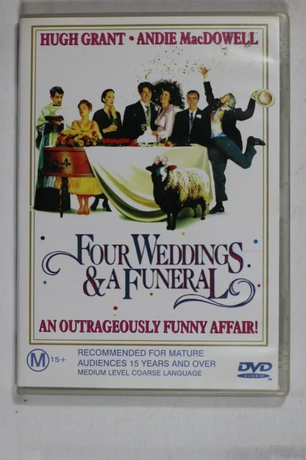 Four Weddings And A Funeral Hugh Grant DVD Top-quality Free UK shipping