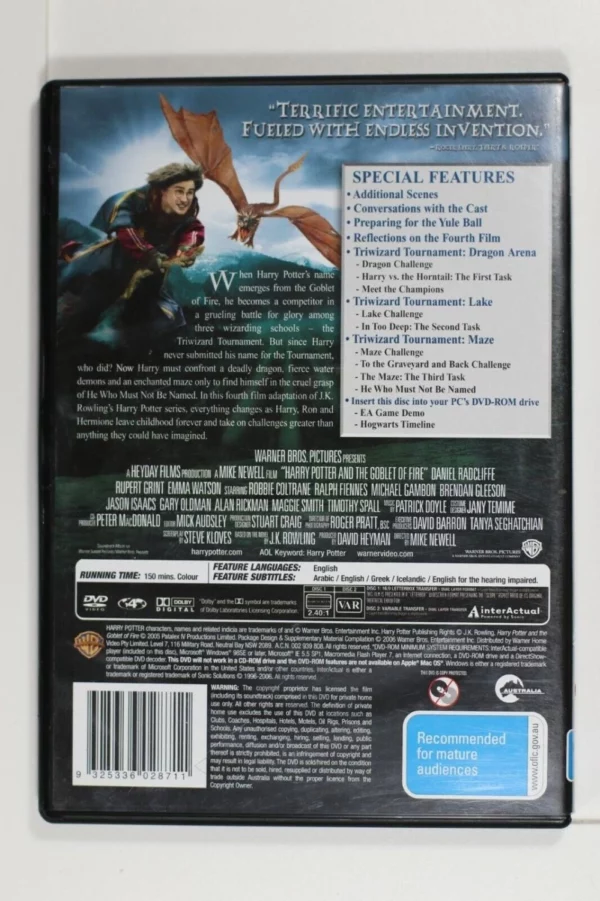 Harry Potter And The Goblet Of Fire Rupert Grint 2005 DVD Top-quality