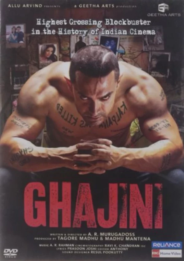 Ghajini Aamir Khan DVD Top-quality Free UK shipping