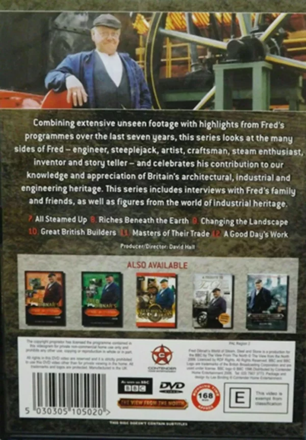 Fred Dibnah's World Of Steel, Steam and Stone Vol 2 Fred Dibnah 2006 DVD