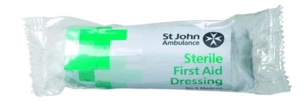 St John Ambulance Sterile First Aid Dressings (7.5 x 10 cm) Top-quality