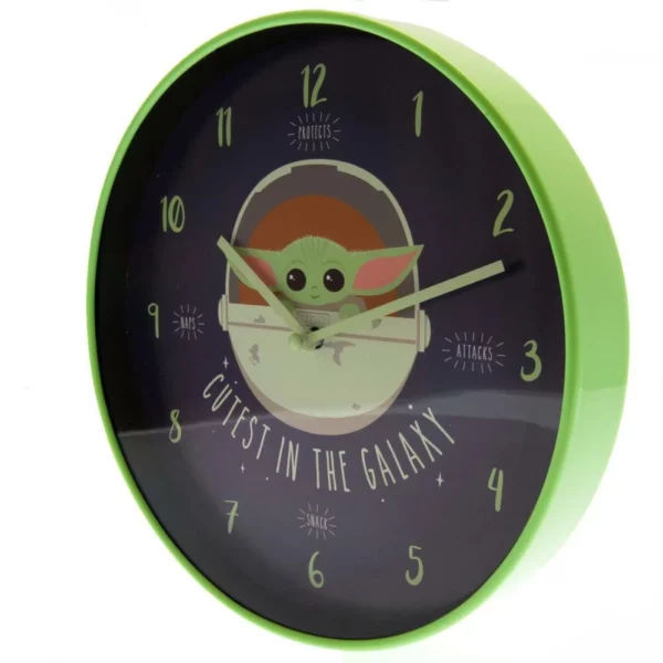 Star Wars: The Mandalorian Cutest 25cm Plastic Wall Clock Top-quality