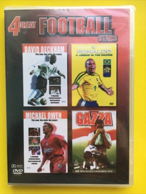 4 GREAT FOOTBALL STARS-BECKHAM , RONALDO , MICHAEL OWEN , GAZZA. David Beckham