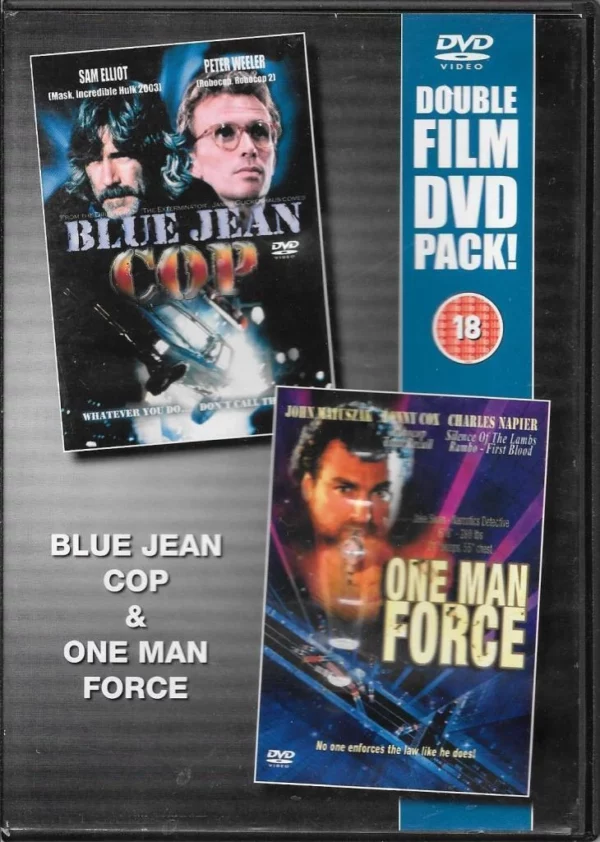 Blue Jean Cop & One Man Force Sam Elliot DVD Top-quality Free UK shipping