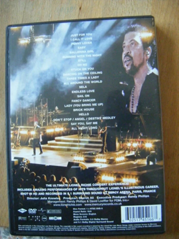 Lionel Richie: Live In Paris 602517451667 2007 DVD Top-quality Free UK shipping